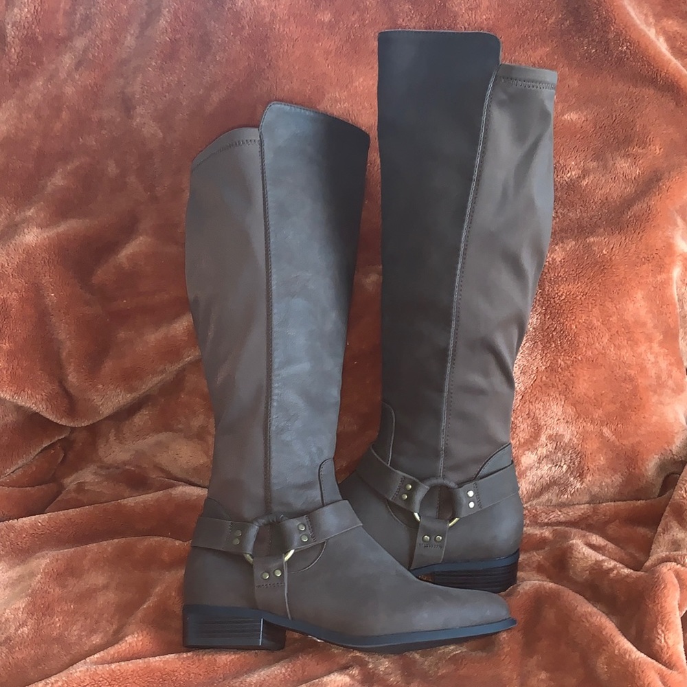 Stylish Brown Knee-High Women's Boots